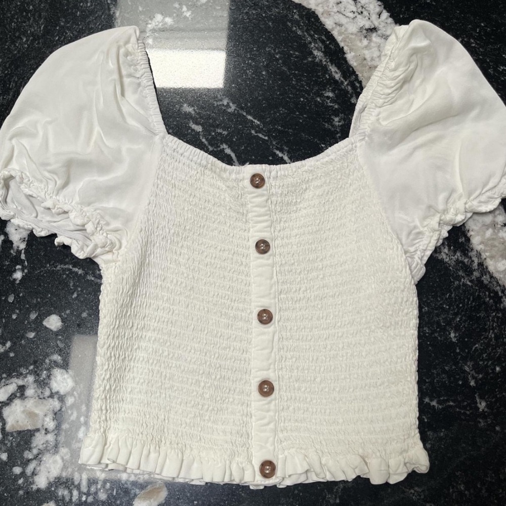 White dainty top